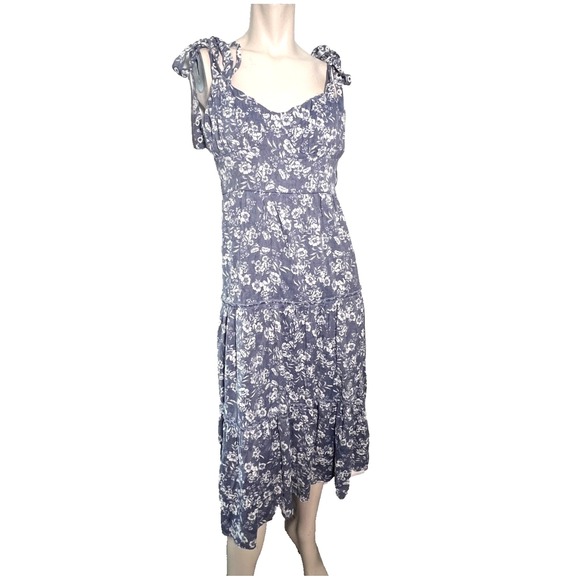 Trixxi Womens Maxi Dress L Boho Babydoll Milkmaid Romantic Y2K Cottagecore Tiers - Picture 1 of 9
